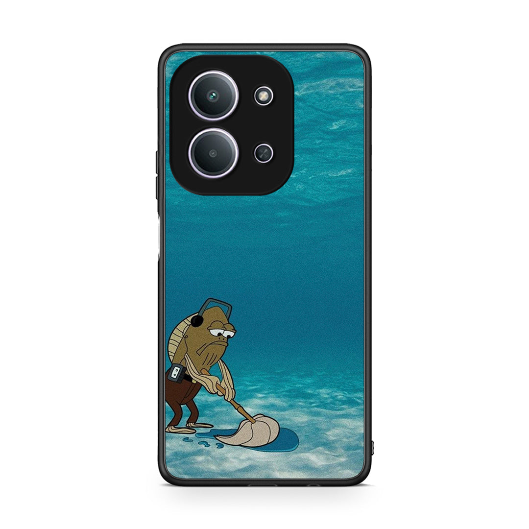 Xiaomi Redmi 15C Clean The Ocean Θήκη από τη Smartfits με σχέδιο στο πίσω μέρος και μαύρο περίβλημα | Smartphone case with colorful back and black bezels by Smartfits