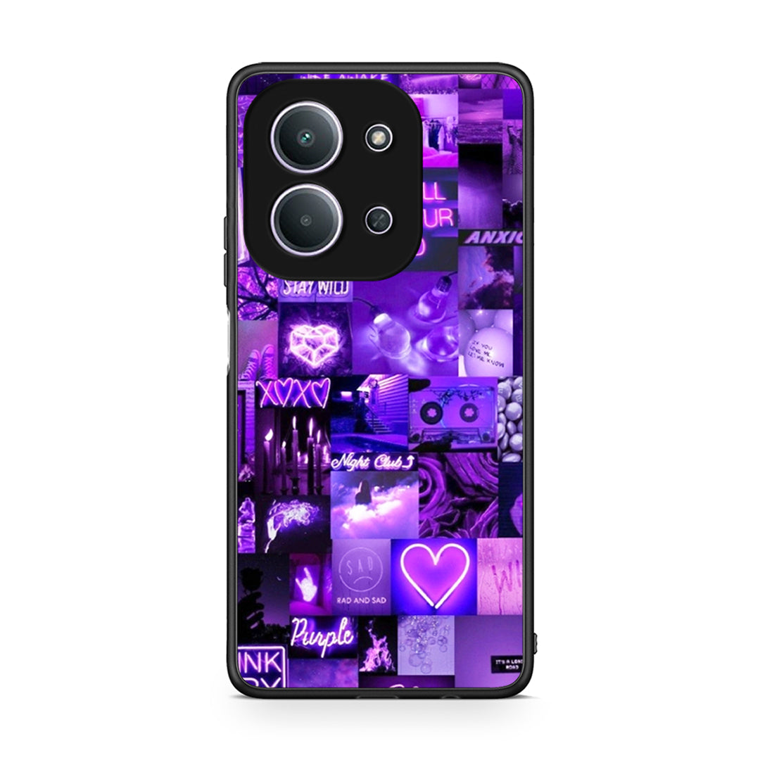 Xiaomi Redmi 15C Collage Stay Wild Θήκη Αγίου Βαλεντίνου από τη Smartfits με σχέδιο στο πίσω μέρος και μαύρο περίβλημα | Smartphone case with colorful back and black bezels by Smartfits