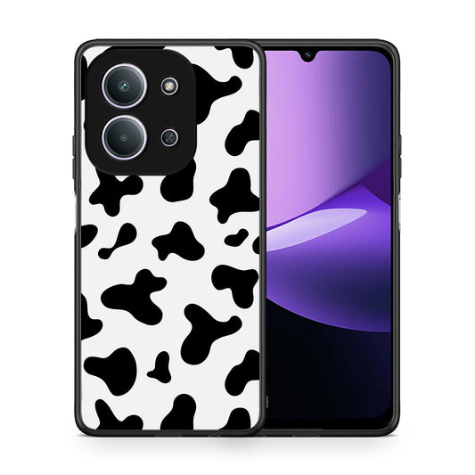 Θήκη Xiaomi Redmi 15C Cow Print από τη Smartfits με σχέδιο στο πίσω μέρος και μαύρο περίβλημα | Xiaomi Redmi 15C Cow Print case with colorful back and black bezels