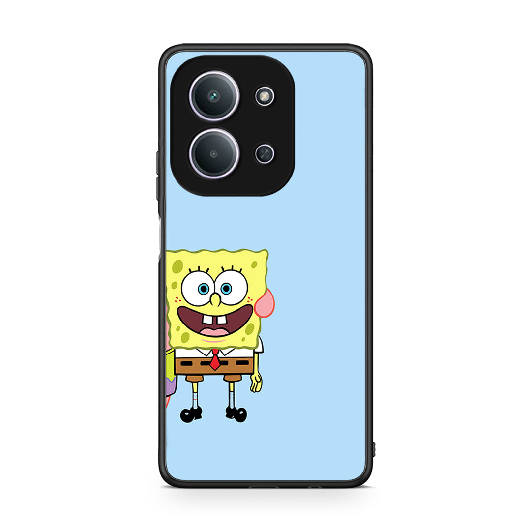 Xiaomi Redmi 15C Friends Bob θήκη από τη Smartfits με σχέδιο στο πίσω μέρος και μαύρο περίβλημα | Smartphone case with colorful back and black bezels by Smartfits