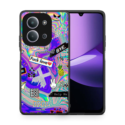 Θήκη Xiaomi Redmi 15C Game Over από τη Smartfits με σχέδιο στο πίσω μέρος και μαύρο περίβλημα | Xiaomi Redmi 15C Game Over case with colorful back and black bezels