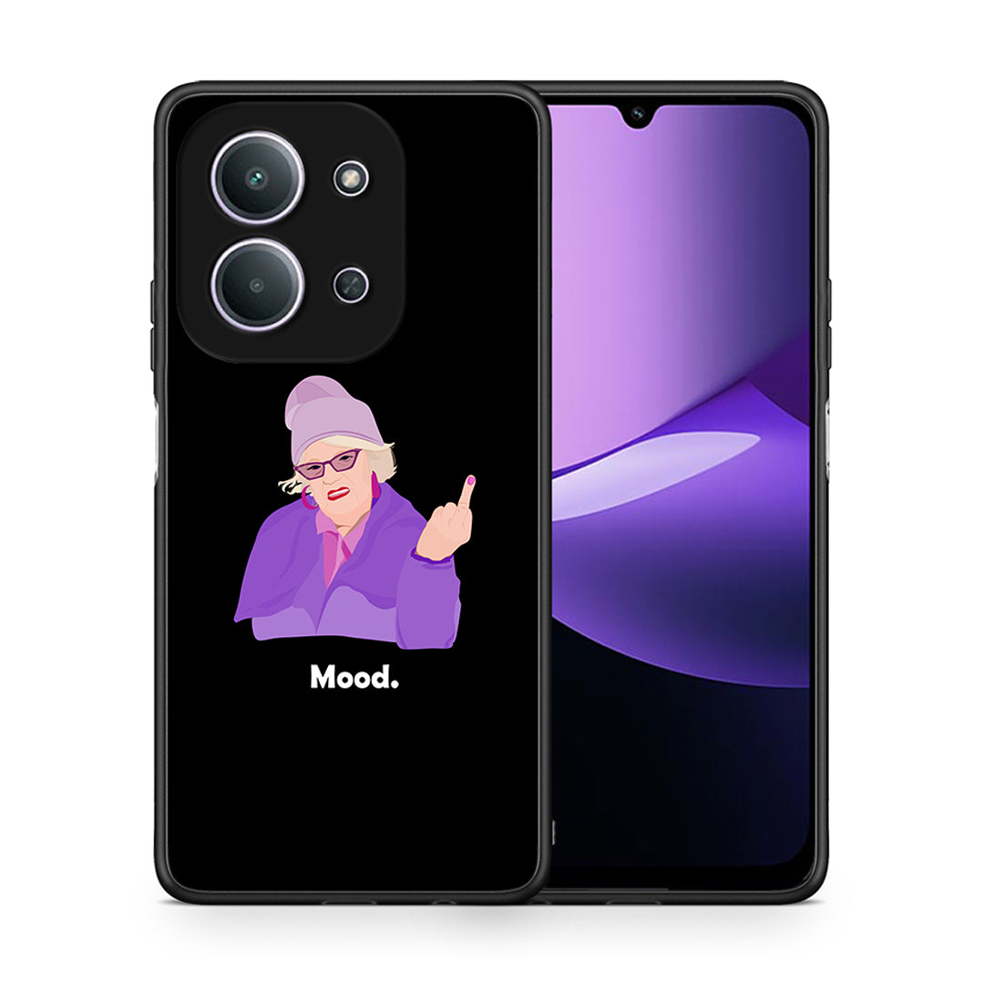 Θήκη Xiaomi Redmi 15C Grandma Mood Black από τη Smartfits με σχέδιο στο πίσω μέρος και μαύρο περίβλημα | Xiaomi Redmi 15C Grandma Mood Black case with colorful back and black bezels