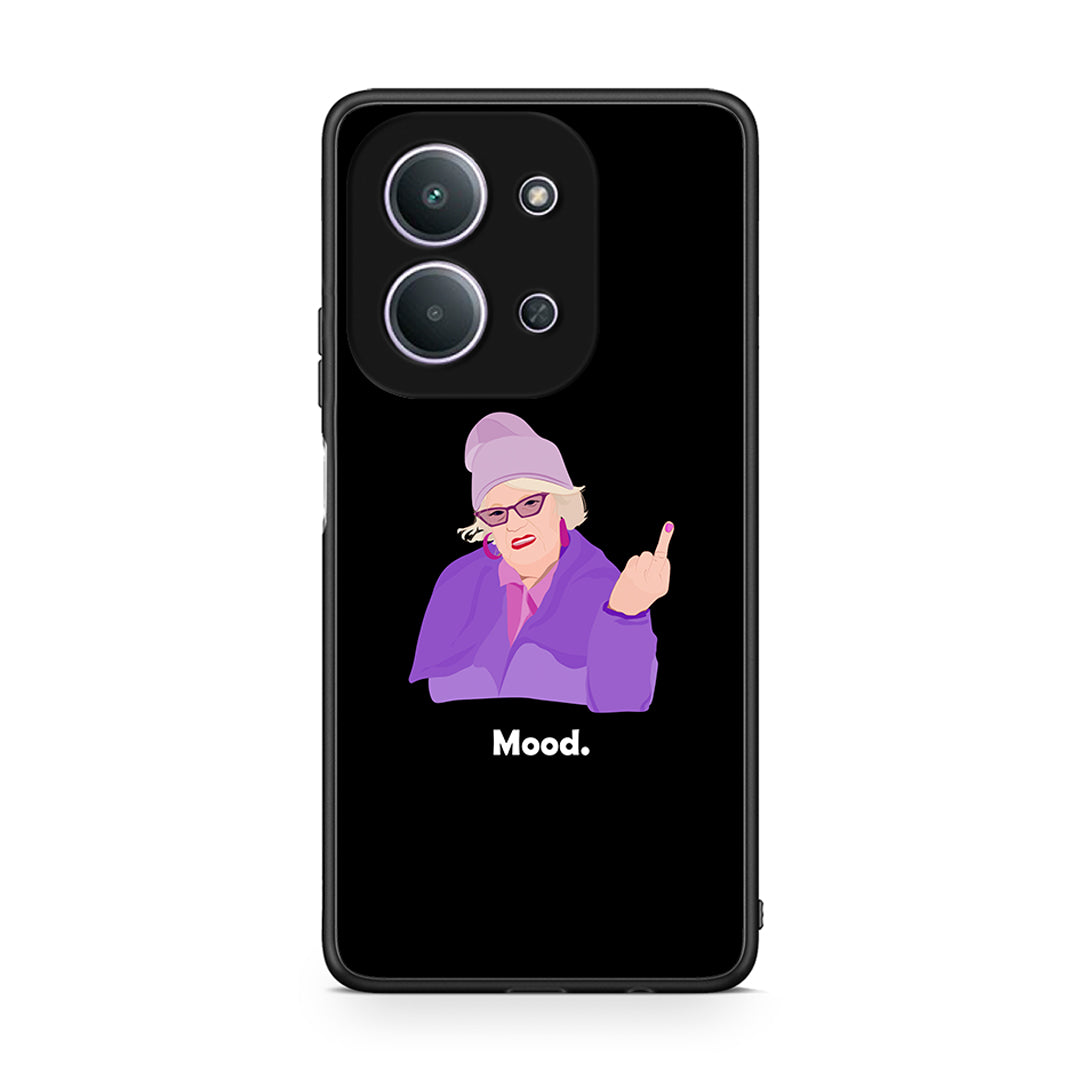 Xiaomi Redmi 15C Grandma Mood Black θήκη από τη Smartfits με σχέδιο στο πίσω μέρος και μαύρο περίβλημα | Smartphone case with colorful back and black bezels by Smartfits