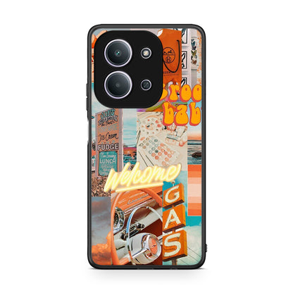 Xiaomi Redmi 15C Groovy Babe Θήκη Αγίου Βαλεντίνου από τη Smartfits με σχέδιο στο πίσω μέρος και μαύρο περίβλημα | Smartphone case with colorful back and black bezels by Smartfits