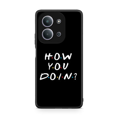 Xiaomi Redmi 15C How You Doin θήκη από τη Smartfits με σχέδιο στο πίσω μέρος και μαύρο περίβλημα | Smartphone case with colorful back and black bezels by Smartfits