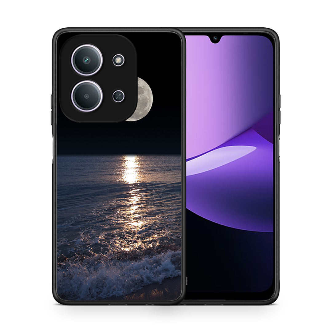 Θήκη Xiaomi Redmi 15C Moon Landscape από τη Smartfits με σχέδιο στο πίσω μέρος και μαύρο περίβλημα | Xiaomi Redmi 15C Moon Landscape case with colorful back and black bezels