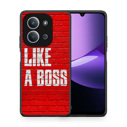 Θήκη Xiaomi Redmi 15C Like A Boss από τη Smartfits με σχέδιο στο πίσω μέρος και μαύρο περίβλημα | Xiaomi Redmi 15C Like A Boss case with colorful back and black bezels