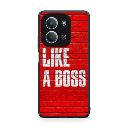 Xiaomi Redmi 15C Like A Boss θήκη από τη Smartfits με σχέδιο στο πίσω μέρος και μαύρο περίβλημα | Smartphone case with colorful back and black bezels by Smartfits