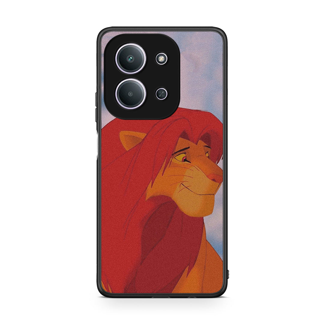 Xiaomi Redmi 15C Lion Love 1 Θήκη Αγίου Βαλεντίνου από τη Smartfits με σχέδιο στο πίσω μέρος και μαύρο περίβλημα | Smartphone case with colorful back and black bezels by Smartfits