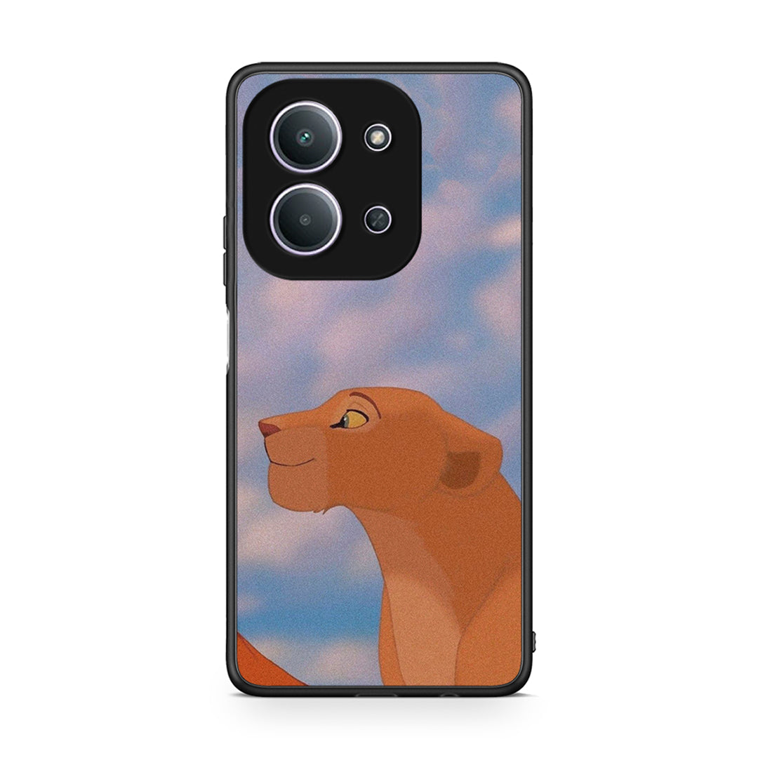 Xiaomi Redmi 15C Lion Love 2 Θήκη Αγίου Βαλεντίνου από τη Smartfits με σχέδιο στο πίσω μέρος και μαύρο περίβλημα | Smartphone case with colorful back and black bezels by Smartfits