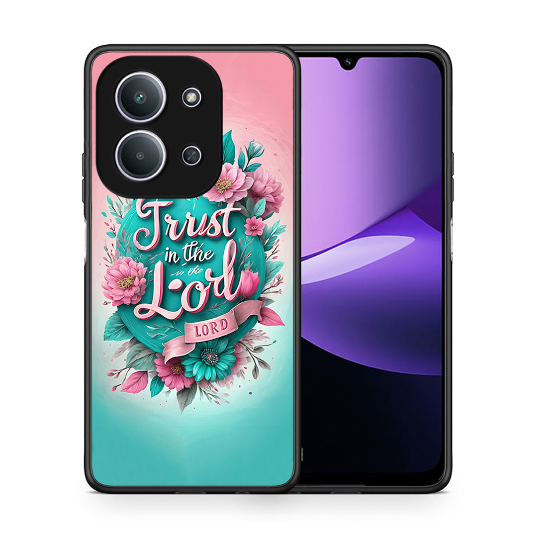 Θήκη Xiaomi Redmi 15C Lord Trust από τη Smartfits με σχέδιο στο πίσω μέρος και μαύρο περίβλημα | Xiaomi Redmi 15C Lord Trust case with colorful back and black bezels