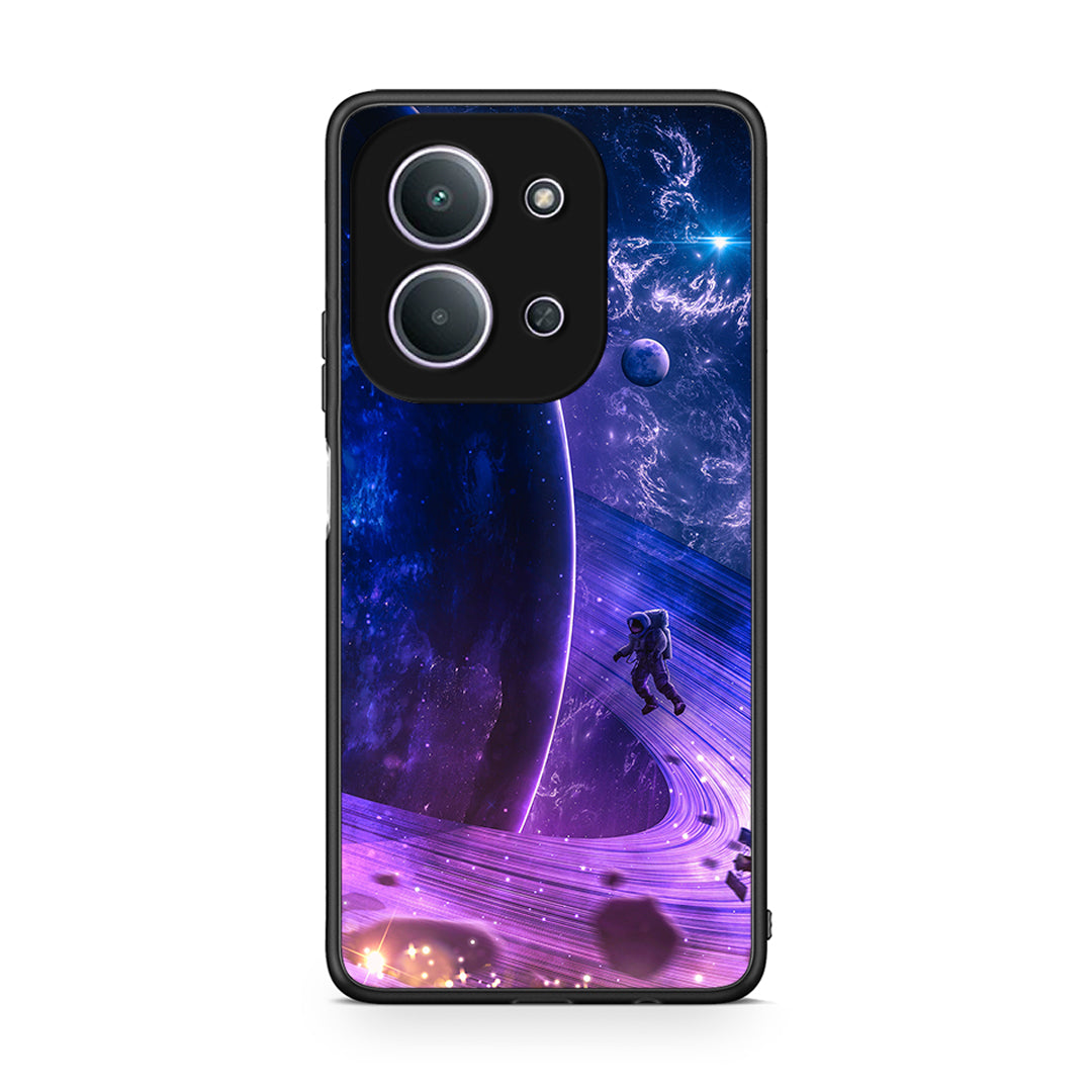 Xiaomi Redmi 15C Lost Astronaut θήκη από τη Smartfits με σχέδιο στο πίσω μέρος και μαύρο περίβλημα | Smartphone case with colorful back and black bezels by Smartfits
