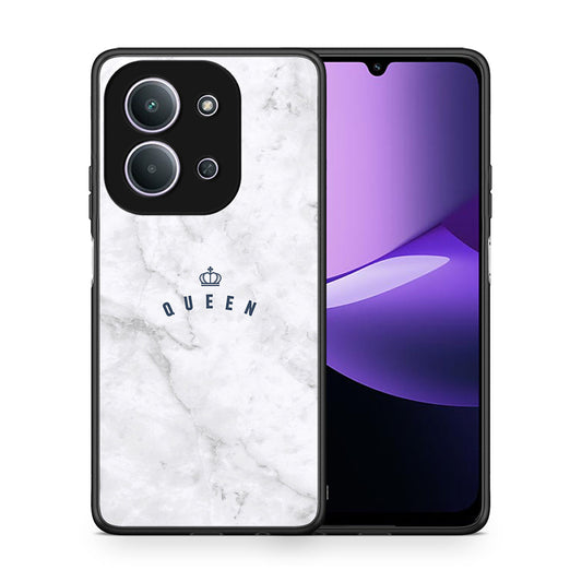 Θήκη Xiaomi Redmi 15C Queen Marble από τη Smartfits με σχέδιο στο πίσω μέρος και μαύρο περίβλημα | Xiaomi Redmi 15C Queen Marble case with colorful back and black bezels