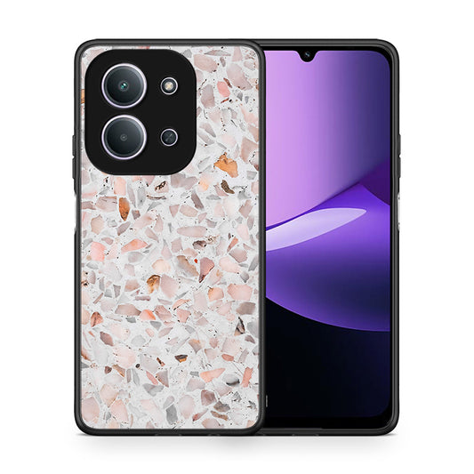 Θήκη Xiaomi Redmi 15C Marble Terrazzo από τη Smartfits με σχέδιο στο πίσω μέρος και μαύρο περίβλημα | Xiaomi Redmi 15C Marble Terrazzo case with colorful back and black bezels