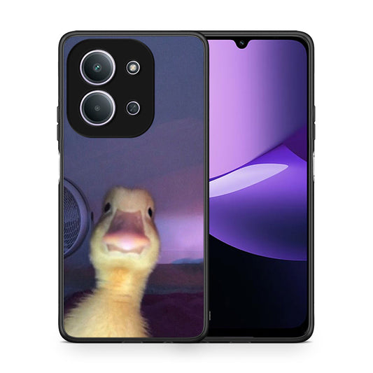 Θήκη Xiaomi Redmi 15C Meme Duck από τη Smartfits με σχέδιο στο πίσω μέρος και μαύρο περίβλημα | Xiaomi Redmi 15C Meme Duck case with colorful back and black bezels