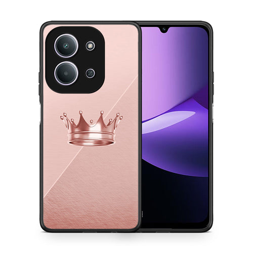 Θήκη Xiaomi Redmi 15C Crown Minimal από τη Smartfits με σχέδιο στο πίσω μέρος και μαύρο περίβλημα | Xiaomi Redmi 15C Crown Minimal case with colorful back and black bezels