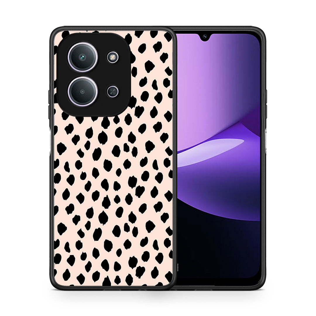 Θήκη Xiaomi Redmi 15C New Polka Dots από τη Smartfits με σχέδιο στο πίσω μέρος και μαύρο περίβλημα | Xiaomi Redmi 15C New Polka Dots case with colorful back and black bezels