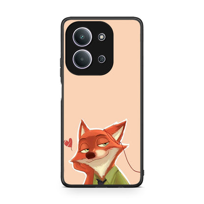Xiaomi Redmi 15C Nick Wilde And Judy Hopps Love 1 θήκη από τη Smartfits με σχέδιο στο πίσω μέρος και μαύρο περίβλημα | Smartphone case with colorful back and black bezels by Smartfits