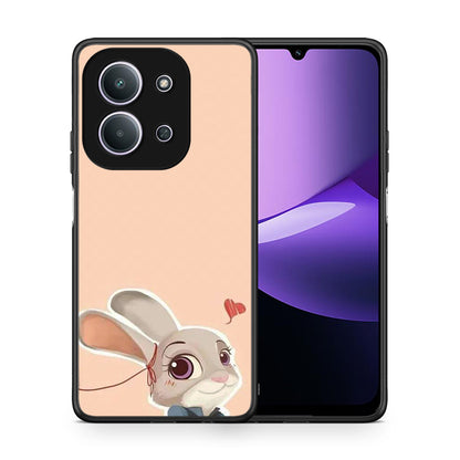 Θήκη Xiaomi Redmi 15C Nick Wilde And Judy Hopps Love 2 από τη Smartfits με σχέδιο στο πίσω μέρος και μαύρο περίβλημα | Xiaomi Redmi 15C Nick Wilde And Judy Hopps Love 2 case with colorful back and black bezels