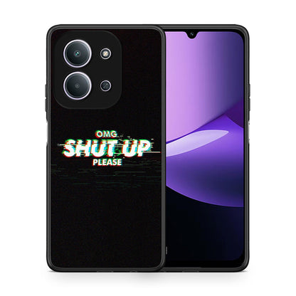 Θήκη Xiaomi Redmi 15C OMG ShutUp από τη Smartfits με σχέδιο στο πίσω μέρος και μαύρο περίβλημα | Xiaomi Redmi 15C OMG ShutUp case with colorful back and black bezels
