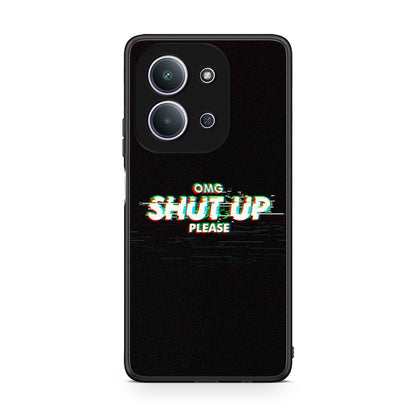 Xiaomi Redmi 15C OMG ShutUp θήκη από τη Smartfits με σχέδιο στο πίσω μέρος και μαύρο περίβλημα | Smartphone case with colorful back and black bezels by Smartfits