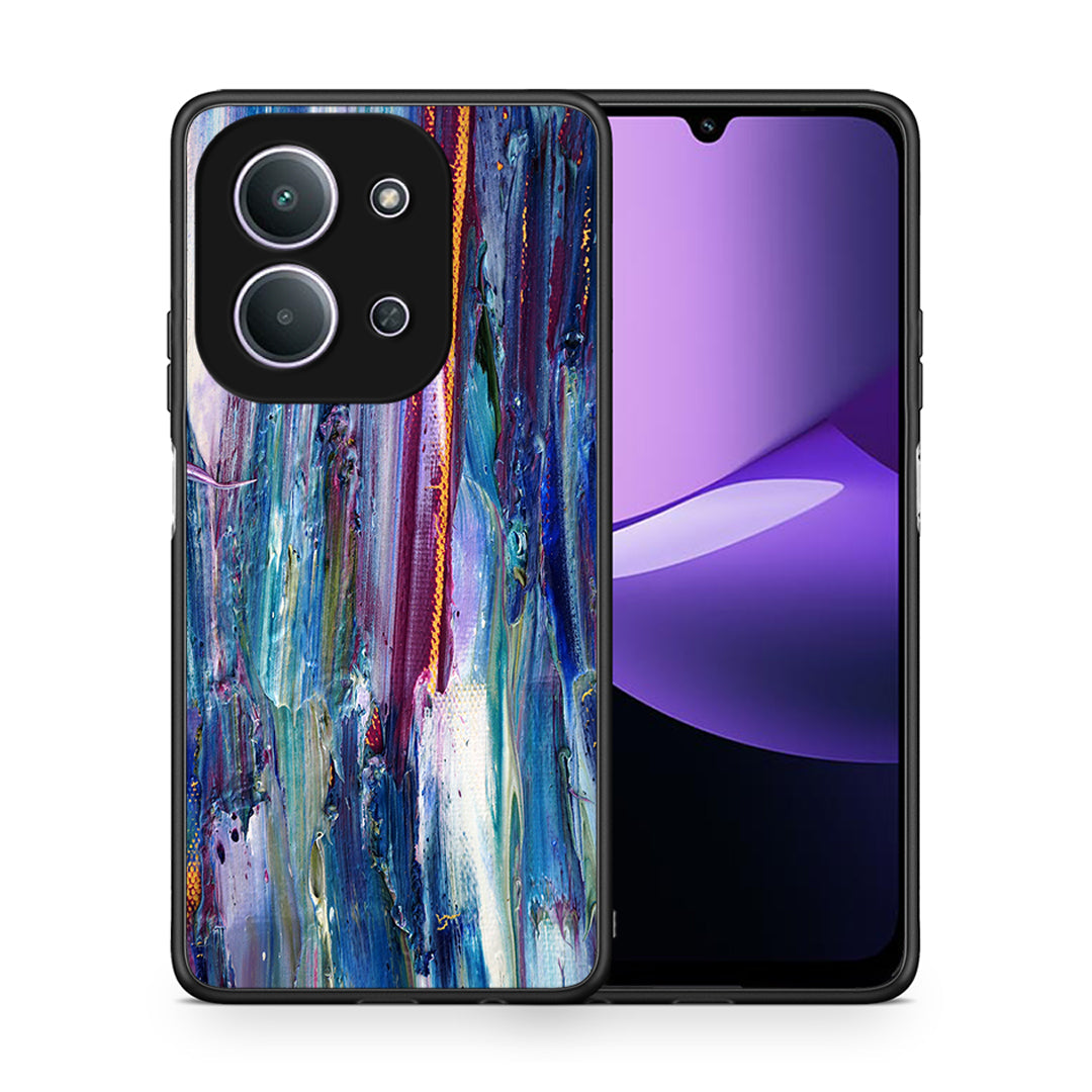 Θήκη Xiaomi Redmi 15C Winter Paint από τη Smartfits με σχέδιο στο πίσω μέρος και μαύρο περίβλημα | Xiaomi Redmi 15C Winter Paint case with colorful back and black bezels