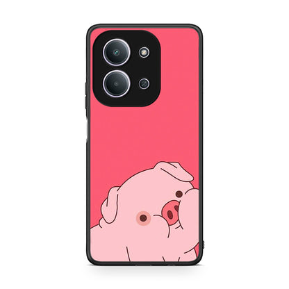 Xiaomi Redmi 15C Pig Love 1 Θήκη Αγίου Βαλεντίνου από τη Smartfits με σχέδιο στο πίσω μέρος και μαύρο περίβλημα | Smartphone case with colorful back and black bezels by Smartfits