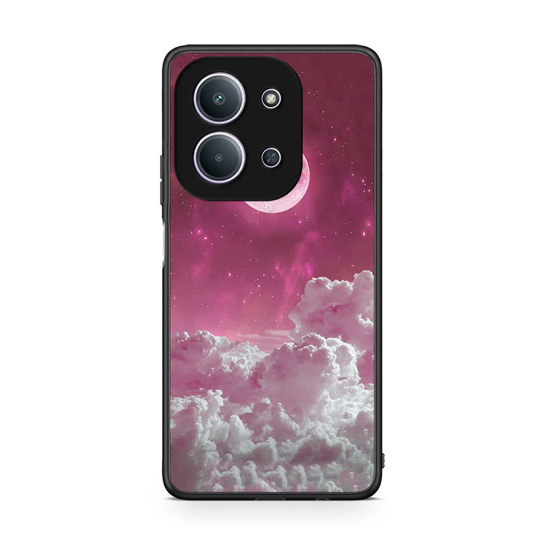 Xiaomi Redmi 15C Pink Moon Θήκη από τη Smartfits με σχέδιο στο πίσω μέρος και μαύρο περίβλημα | Smartphone case with colorful back and black bezels by Smartfits