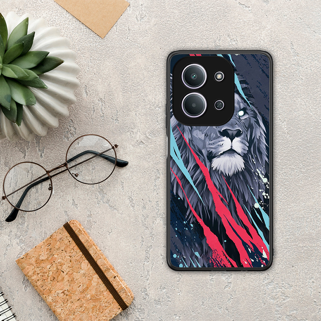 PopArt Lion Designer - Xiaomi Redmi 15C θήκη