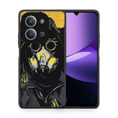 Θήκη Xiaomi Redmi 15C Mask PopArt από τη Smartfits με σχέδιο στο πίσω μέρος και μαύρο περίβλημα | Xiaomi Redmi 15C Mask PopArt case with colorful back and black bezels