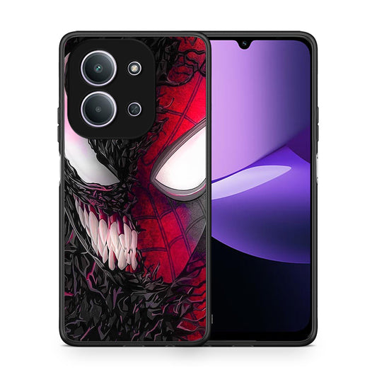 Θήκη Xiaomi Redmi 15C SpiderVenom PopArt από τη Smartfits με σχέδιο στο πίσω μέρος και μαύρο περίβλημα | Xiaomi Redmi 15C SpiderVenom PopArt case with colorful back and black bezels