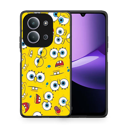 Θήκη Xiaomi Redmi 15C Sponge PopArt από τη Smartfits με σχέδιο στο πίσω μέρος και μαύρο περίβλημα | Xiaomi Redmi 15C Sponge PopArt case with colorful back and black bezels