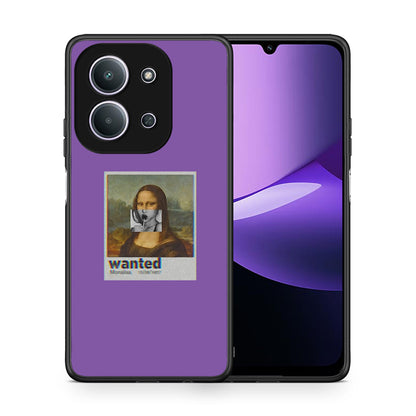 Θήκη Xiaomi Redmi 15C Monalisa Popart από τη Smartfits με σχέδιο στο πίσω μέρος και μαύρο περίβλημα | Xiaomi Redmi 15C Monalisa Popart case with colorful back and black bezels