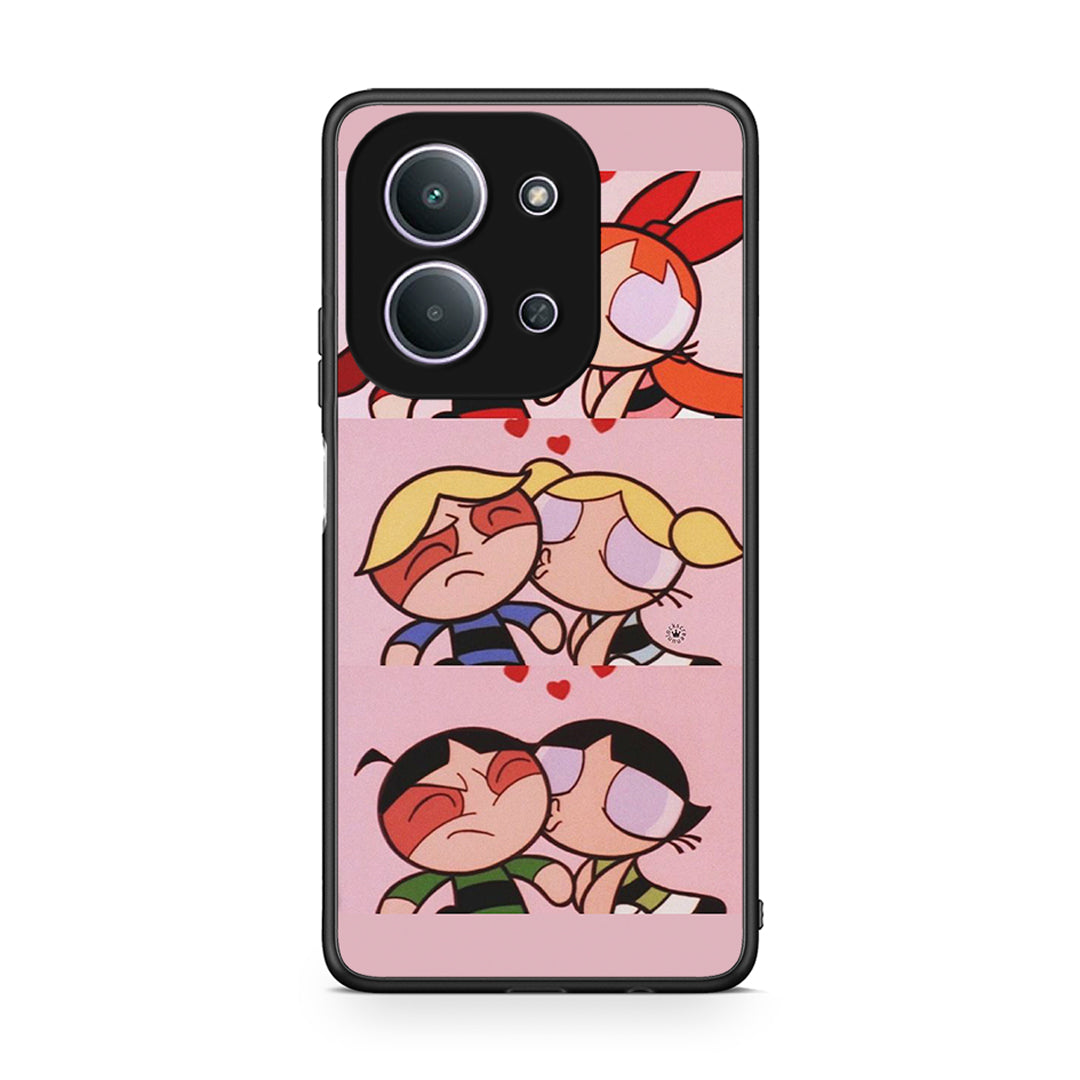 Xiaomi Redmi 15C Puff Love Θήκη Αγίου Βαλεντίνου από τη Smartfits με σχέδιο στο πίσω μέρος και μαύρο περίβλημα | Smartphone case with colorful back and black bezels by Smartfits