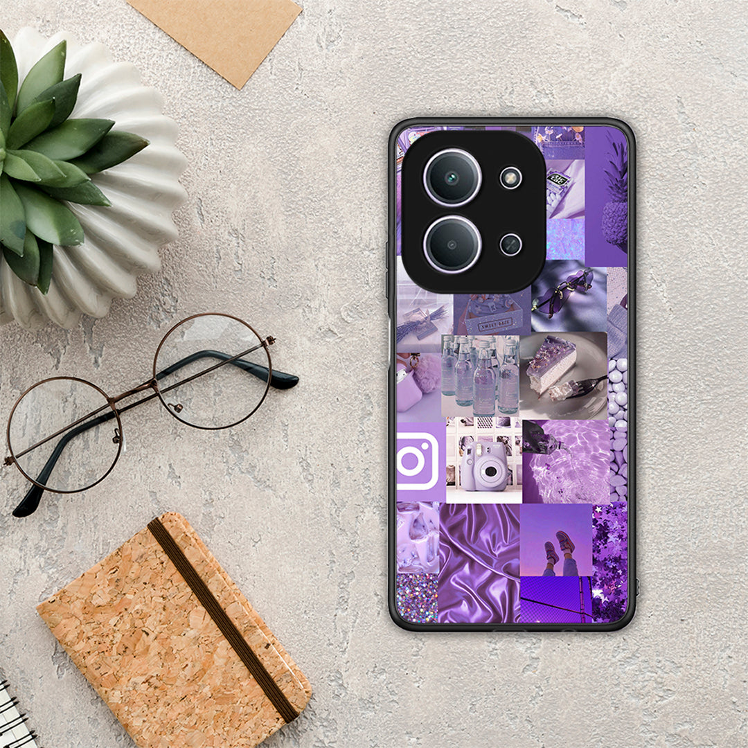 Purple Aesthetic Collage - Xiaomi Redmi 15C θήκη