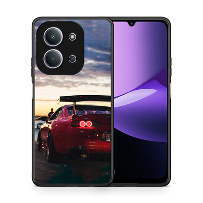 Θήκη Xiaomi Redmi 15C Racing Supra από τη Smartfits με σχέδιο στο πίσω μέρος και μαύρο περίβλημα | Xiaomi Redmi 15C Racing Supra case with colorful back and black bezels