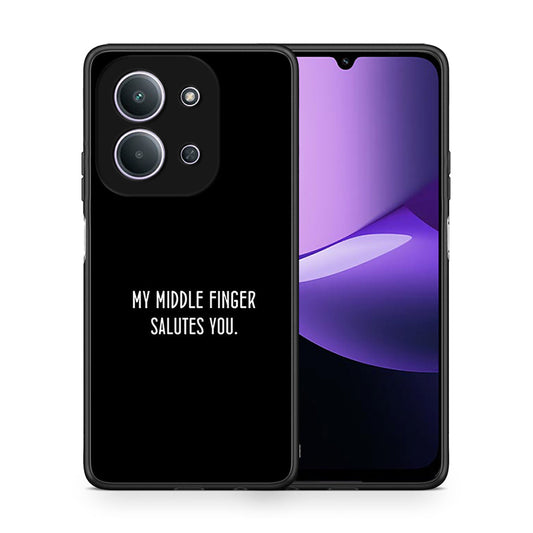 Θήκη Xiaomi Redmi 15C Salute από τη Smartfits με σχέδιο στο πίσω μέρος και μαύρο περίβλημα | Xiaomi Redmi 15C Salute case with colorful back and black bezels