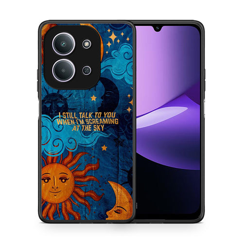 Θήκη Xiaomi Redmi 15C Screaming Sky από τη Smartfits με σχέδιο στο πίσω μέρος και μαύρο περίβλημα | Xiaomi Redmi 15C Screaming Sky case with colorful back and black bezels