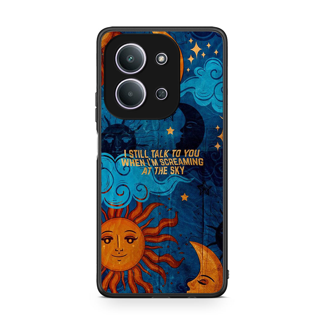 Xiaomi Redmi 15C Screaming Sky θήκη από τη Smartfits με σχέδιο στο πίσω μέρος και μαύρο περίβλημα | Smartphone case with colorful back and black bezels by Smartfits