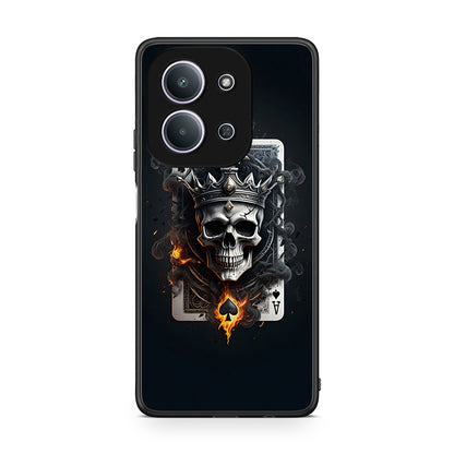 Xiaomi Redmi 15C Skull King Ace θήκη από τη Smartfits με σχέδιο στο πίσω μέρος και μαύρο περίβλημα | Smartphone case with colorful back and black bezels by Smartfits