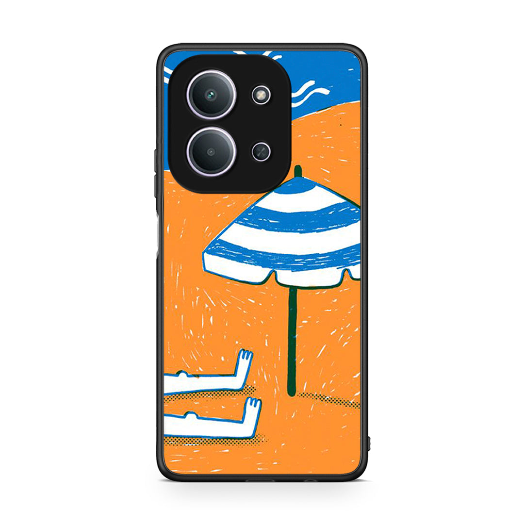 Xiaomi Redmi 15C Summering Θήκη από τη Smartfits με σχέδιο στο πίσω μέρος και μαύρο περίβλημα | Smartphone case with colorful back and black bezels by Smartfits