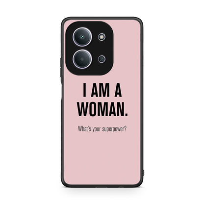 Xiaomi Redmi 15C Superpower Woman θήκη από τη Smartfits με σχέδιο στο πίσω μέρος και μαύρο περίβλημα | Smartphone case with colorful back and black bezels by Smartfits