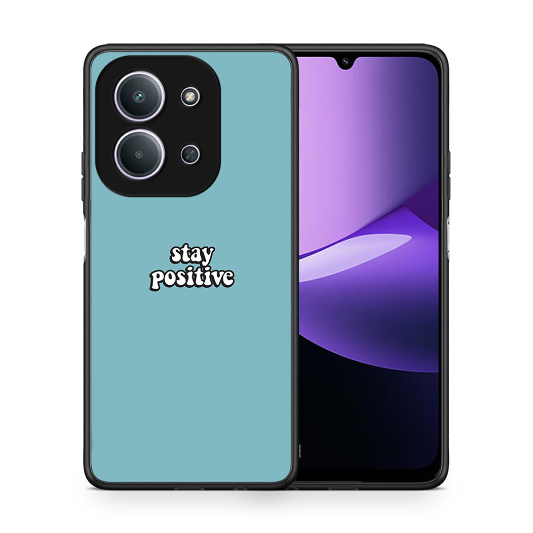 Θήκη Xiaomi Redmi 15C Positive Text από τη Smartfits με σχέδιο στο πίσω μέρος και μαύρο περίβλημα | Xiaomi Redmi 15C Positive Text case with colorful back and black bezels
