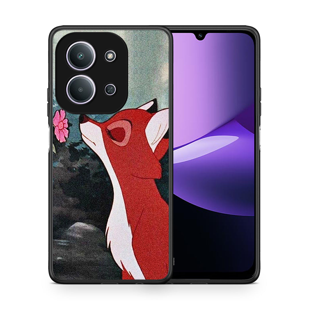 Θήκη Xiaomi Redmi 15C Tod And Vixey Love 2 από τη Smartfits με σχέδιο στο πίσω μέρος και μαύρο περίβλημα | Xiaomi Redmi 15C Tod And Vixey Love 2 case with colorful back and black bezels