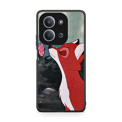 Xiaomi Redmi 15C Tod And Vixey Love 2 θήκη από τη Smartfits με σχέδιο στο πίσω μέρος και μαύρο περίβλημα | Smartphone case with colorful back and black bezels by Smartfits