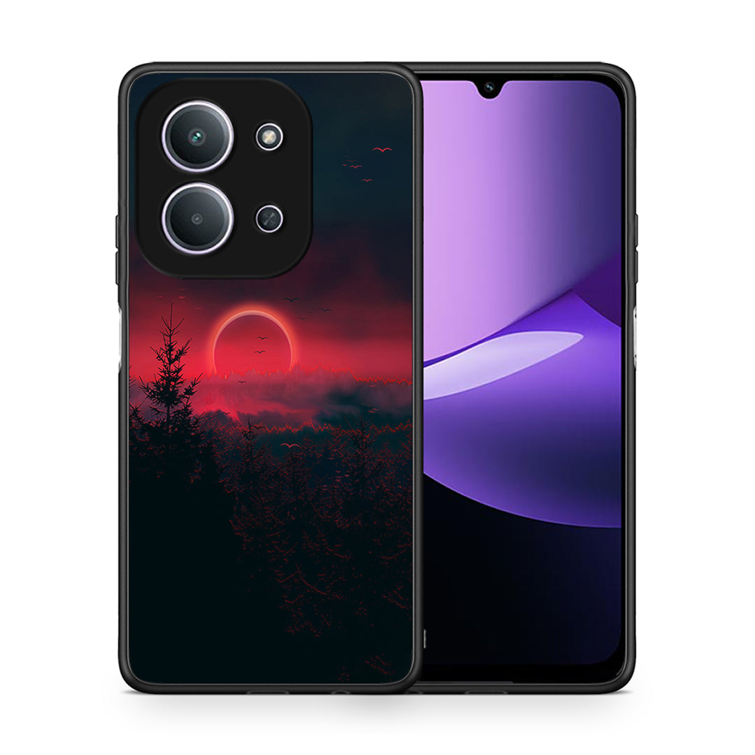 Θήκη Xiaomi Redmi 15C Sunset Tropic από τη Smartfits με σχέδιο στο πίσω μέρος και μαύρο περίβλημα | Xiaomi Redmi 15C Sunset Tropic case with colorful back and black bezels