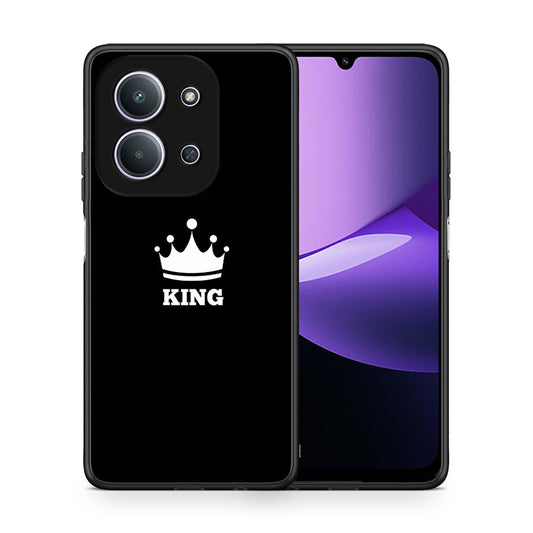 Θήκη Xiaomi Redmi 15C King Valentine από τη Smartfits με σχέδιο στο πίσω μέρος και μαύρο περίβλημα | Xiaomi Redmi 15C King Valentine case with colorful back and black bezels
