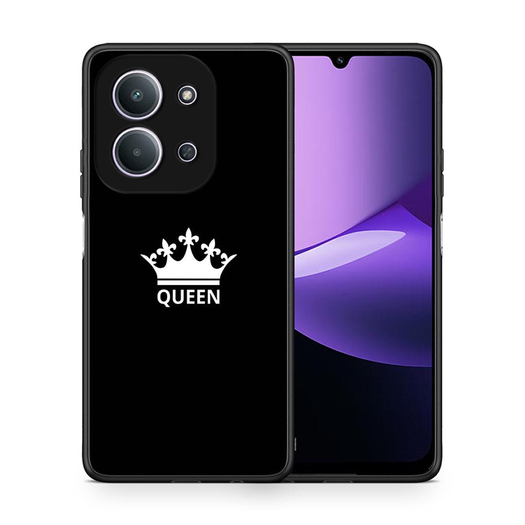 Θήκη Xiaomi Redmi 15C Queen Valentine από τη Smartfits με σχέδιο στο πίσω μέρος και μαύρο περίβλημα | Xiaomi Redmi 15C Queen Valentine case with colorful back and black bezels