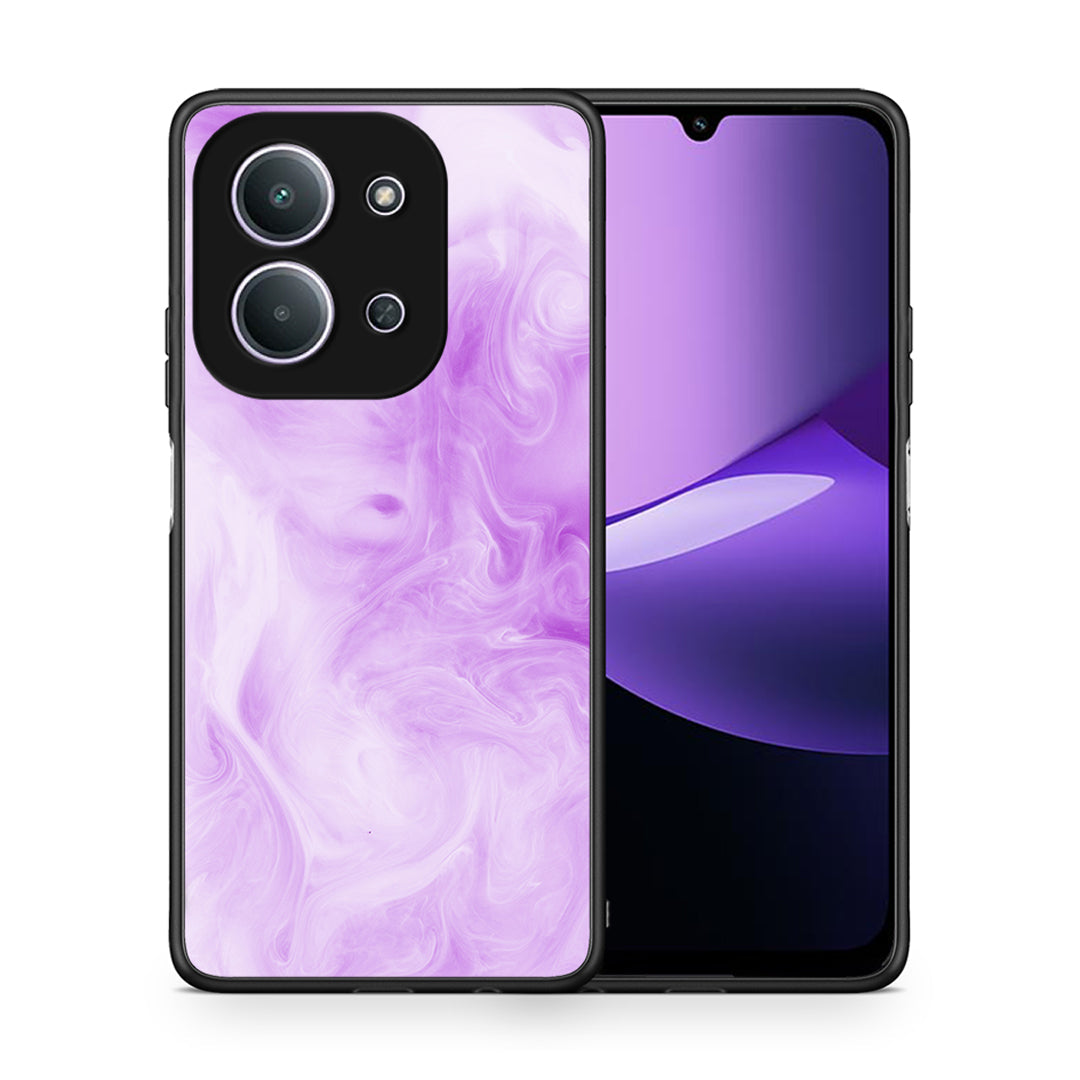 Θήκη Xiaomi Redmi 15C Lavender Watercolor από τη Smartfits με σχέδιο στο πίσω μέρος και μαύρο περίβλημα | Xiaomi Redmi 15C Lavender Watercolor case with colorful back and black bezels