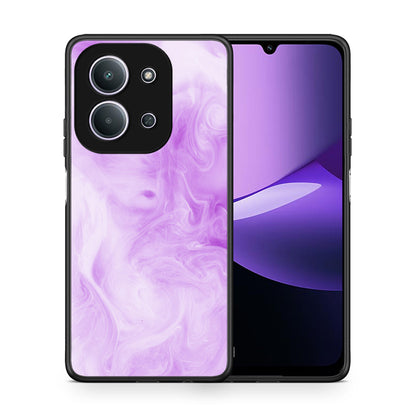 Θήκη Xiaomi Redmi 15C Lavender Watercolor από τη Smartfits με σχέδιο στο πίσω μέρος και μαύρο περίβλημα | Xiaomi Redmi 15C Lavender Watercolor case with colorful back and black bezels